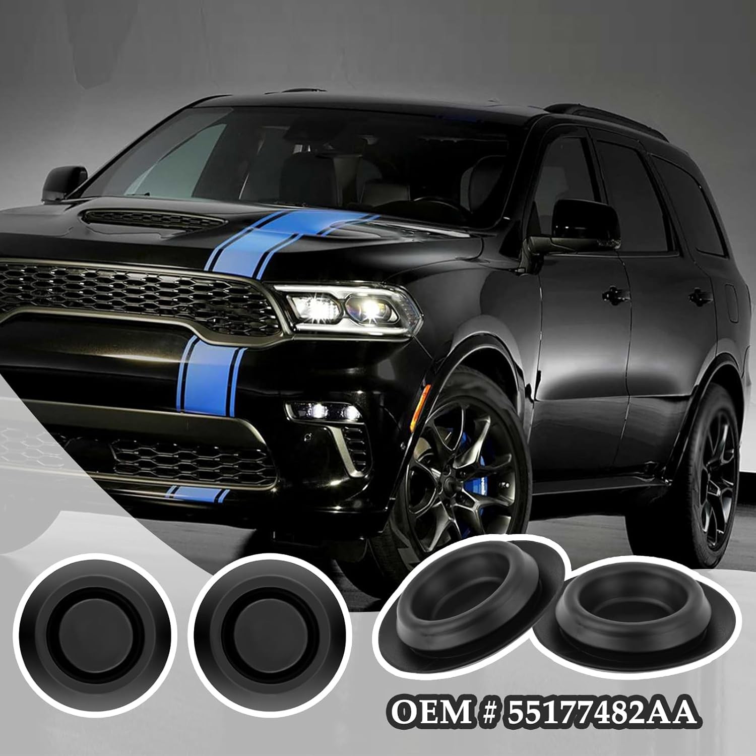 4PCS Round Car Floor Drain Plug, Rubber Plugs for Water&Dust Resistant, Professi