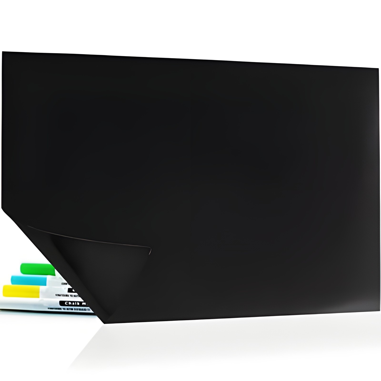 Magnetic Dry Erase Black Board Sheet for Fridge 17×12 with 4 Chalk Markers New