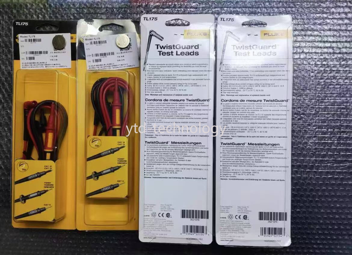 1 pc FLUKE TL175 TWISTGUARD Test Leads/
