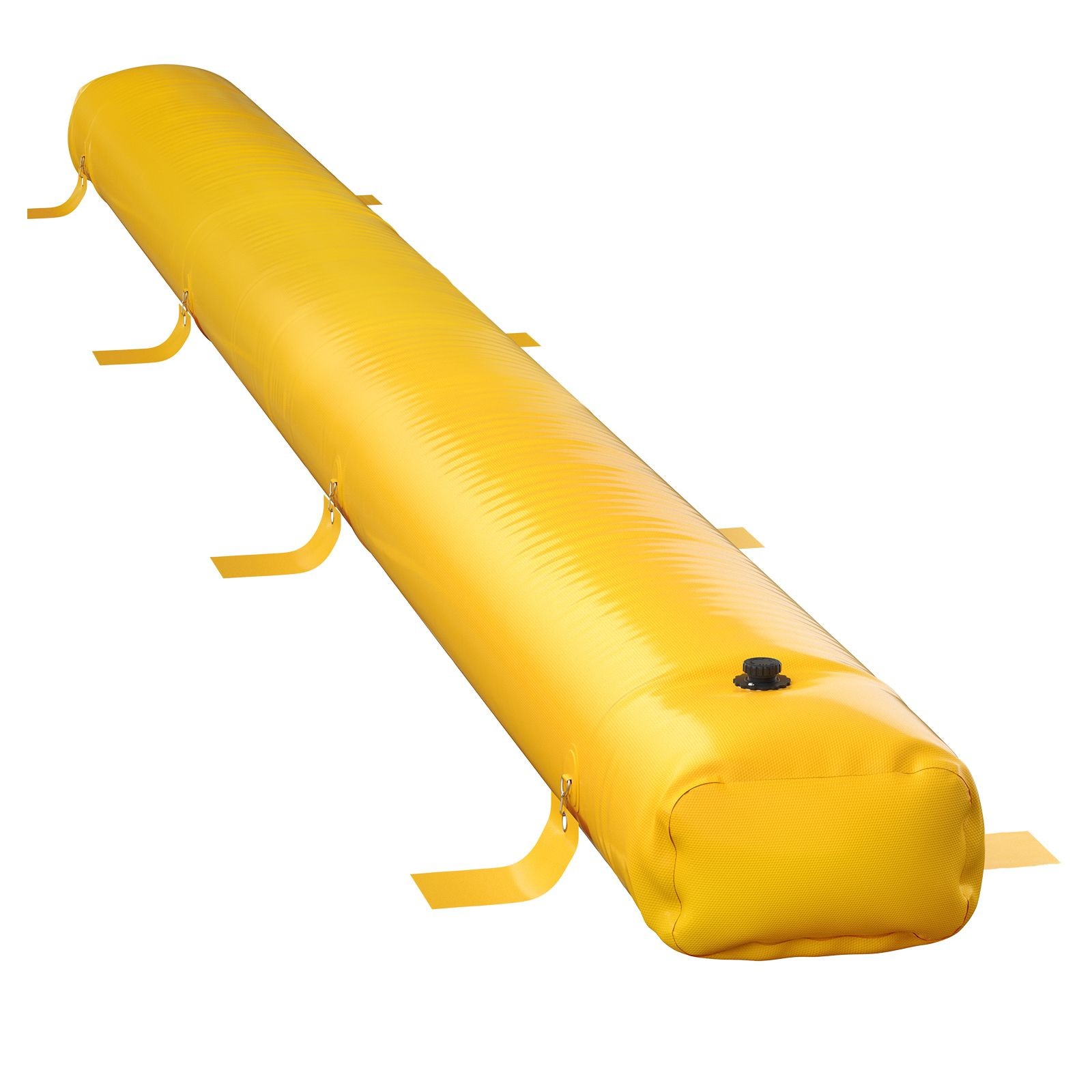 Reusable PVC Flood Barrier: 24’L x 20″W x 12″H, Lightweight & Stackable