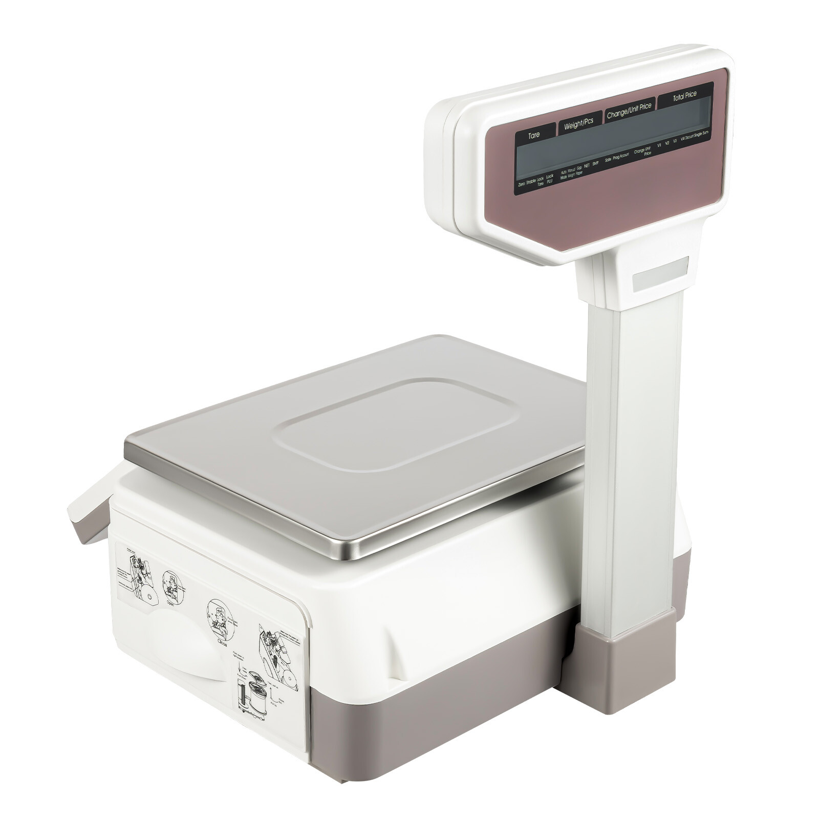Commercial Digital Price Computing Scale with Thermal Label Printer Supermarket
