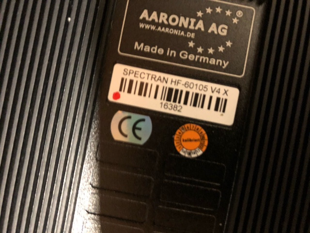 Aaronia Spectran HF-60105 Spectrum analyser till 9.4 giga hertz