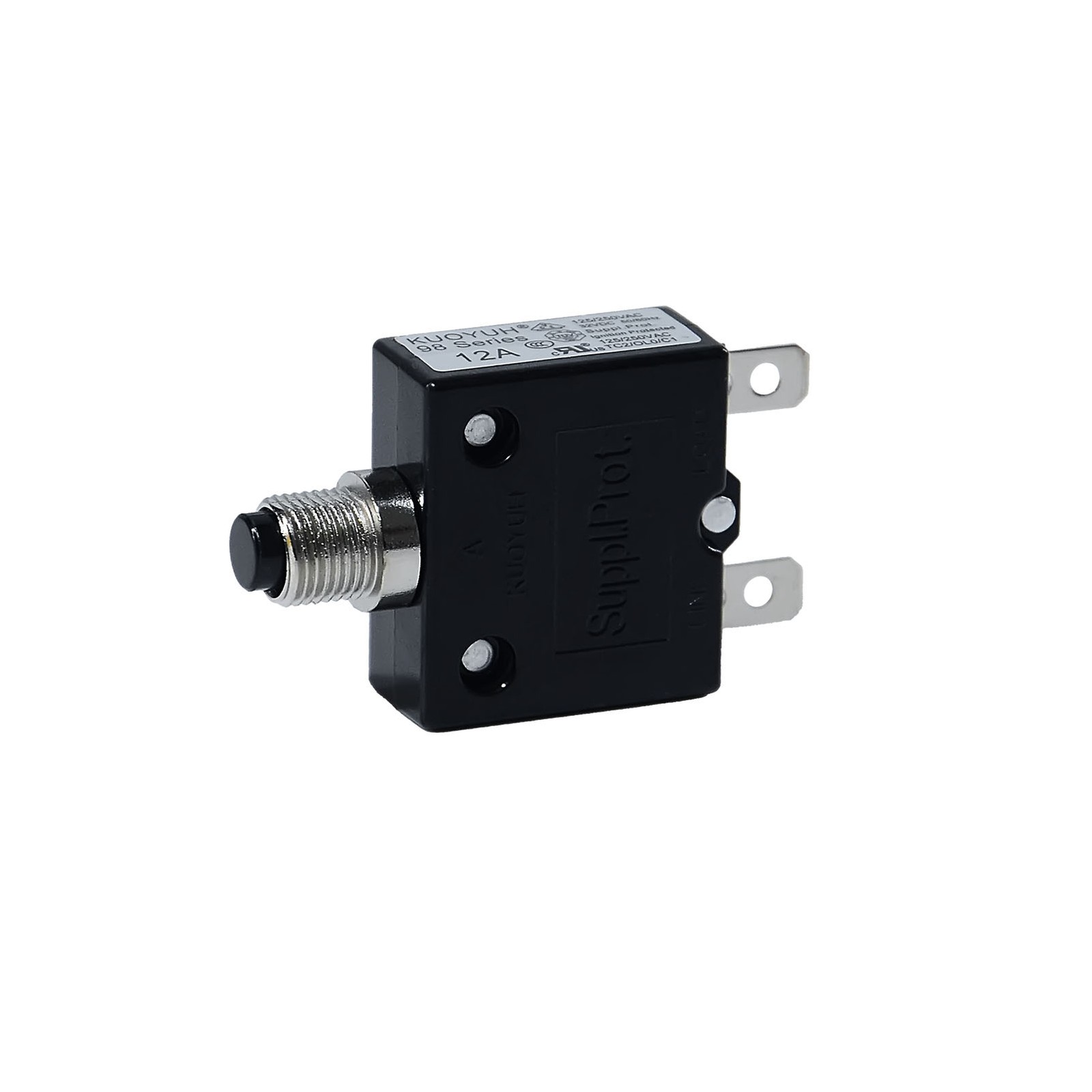 Universal 3-50 Amp Push Button Thermal Circuit Breaker 12-50V DC 125-250V Volt