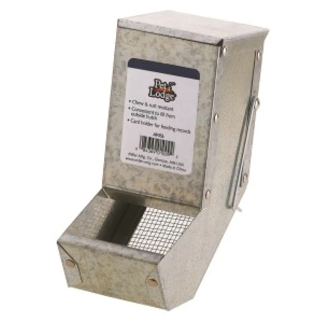 Miller Manufacturing Pet Lodge Small Animal Feeder With Sifter Bottom &
