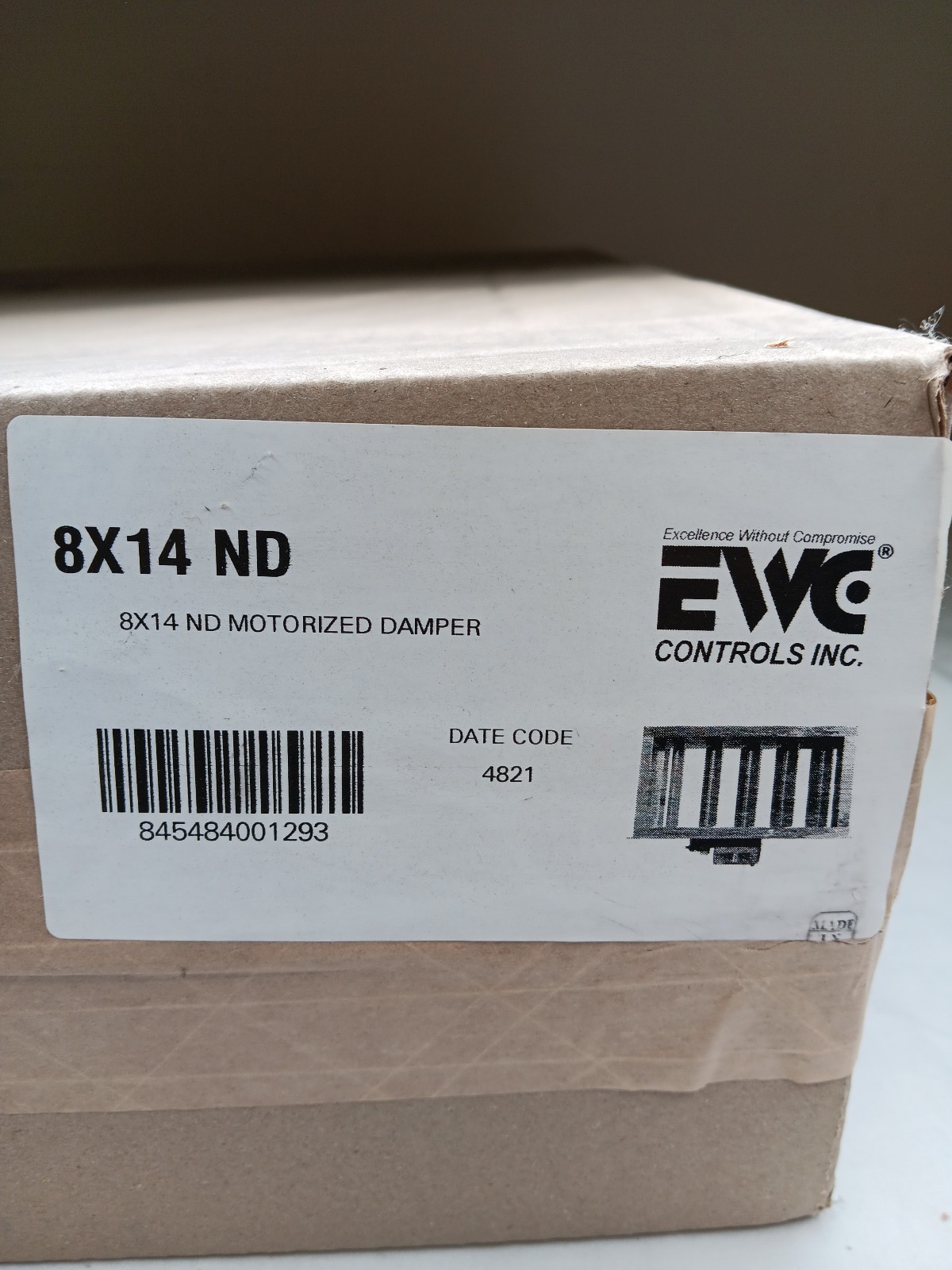8X14 ND EWC 8X14 ND MOTORIZED DAMPER