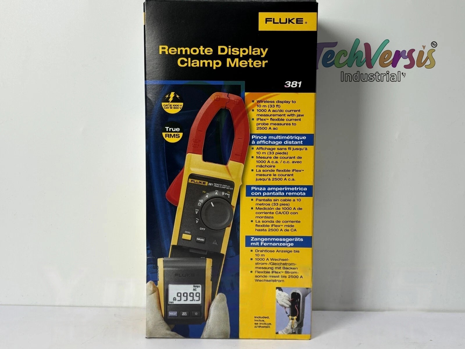 NEW Fluke 381 Remote Display True RMS AC/DC Clamp Meter with iFlex