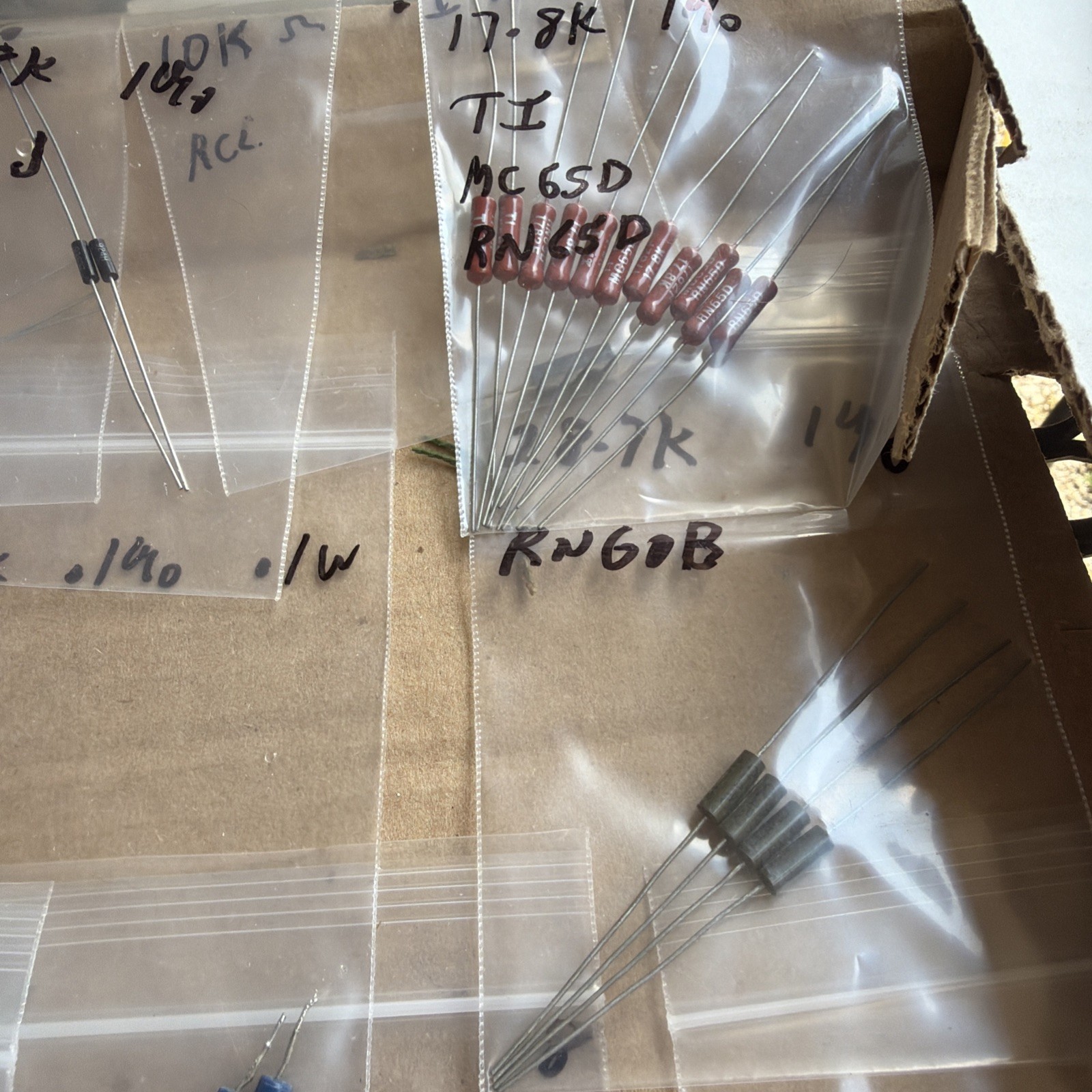 150pc Group Lot Of RESISTORS Dale & Other Mfg Look At Pictures New & Used #7