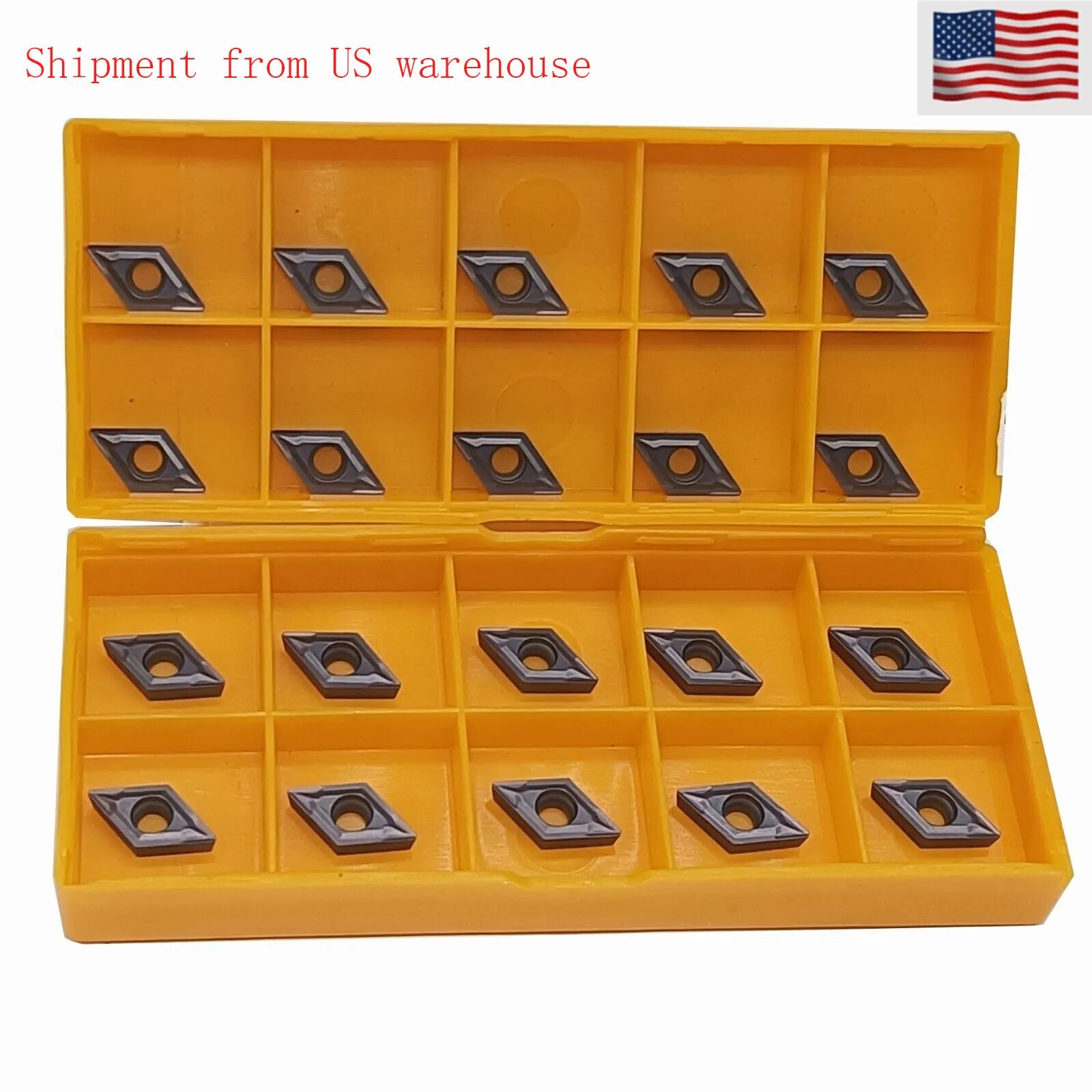 20Pcs DCMT070204 205 DCMT21.51 Carbide Inserts For Lathe Turning Tool Boring