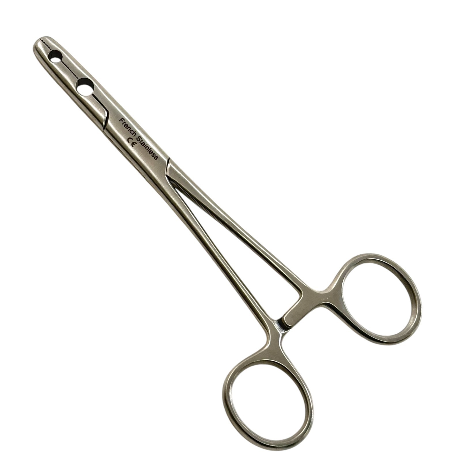 5.5″ Post Mortem Arterial Fixation Forceps, Fenestrated Serrated Jaws, Stainless