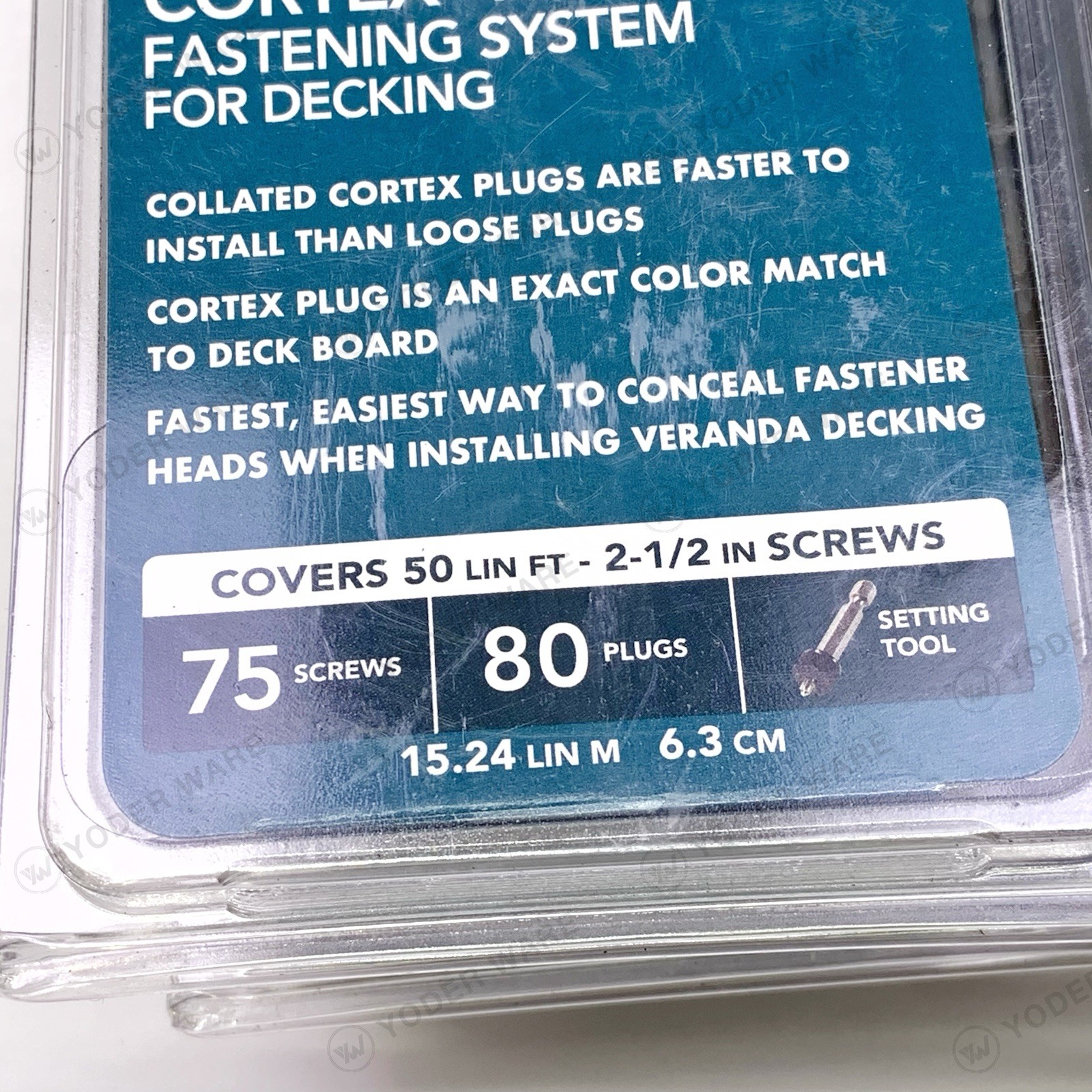 4 Boxes FastenMaster Veranda FMCTXCL-VA75SG Cortex Hidden Fastening, Stone Gray