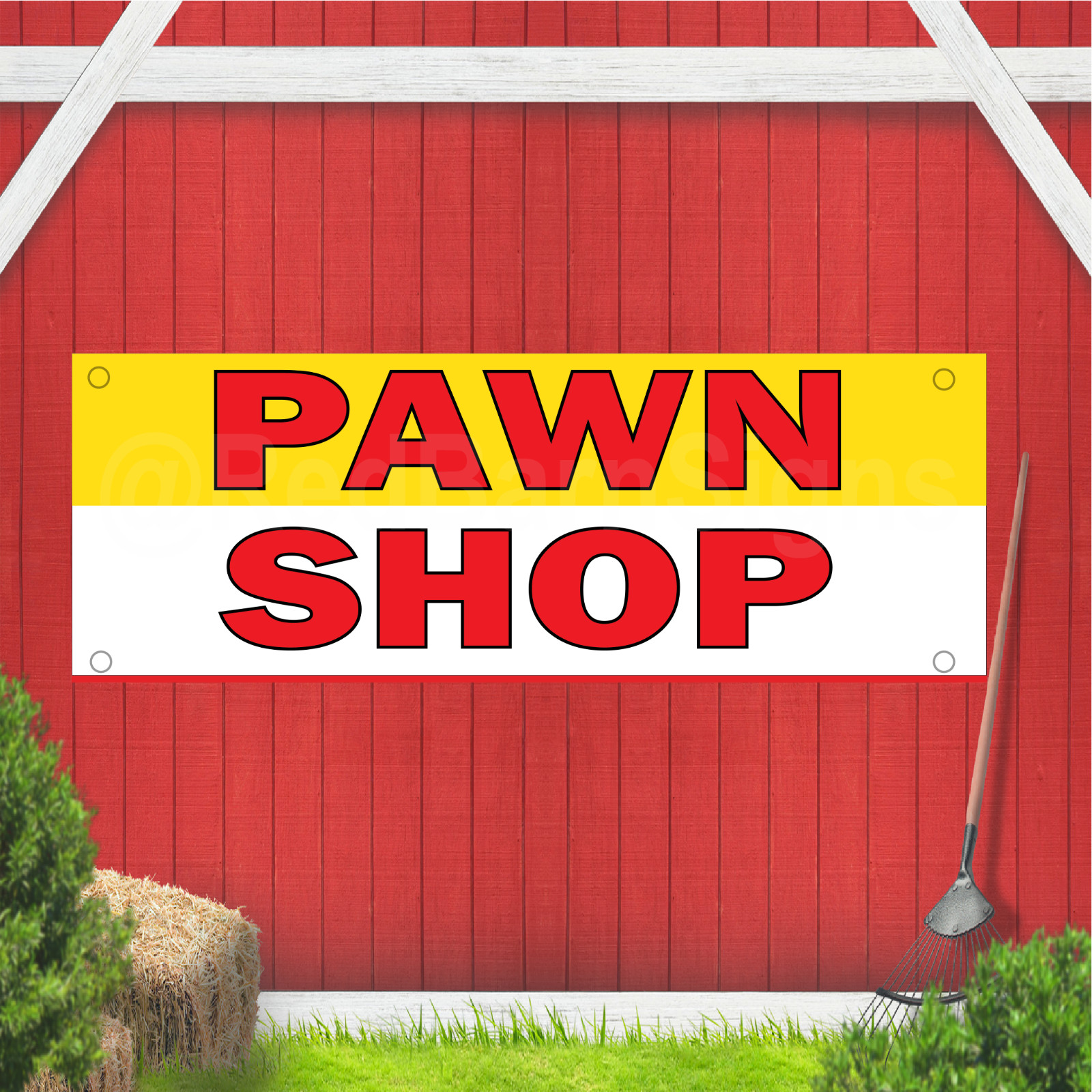 Pawn Shop Indoor Outdoor Vinyl Banner Design