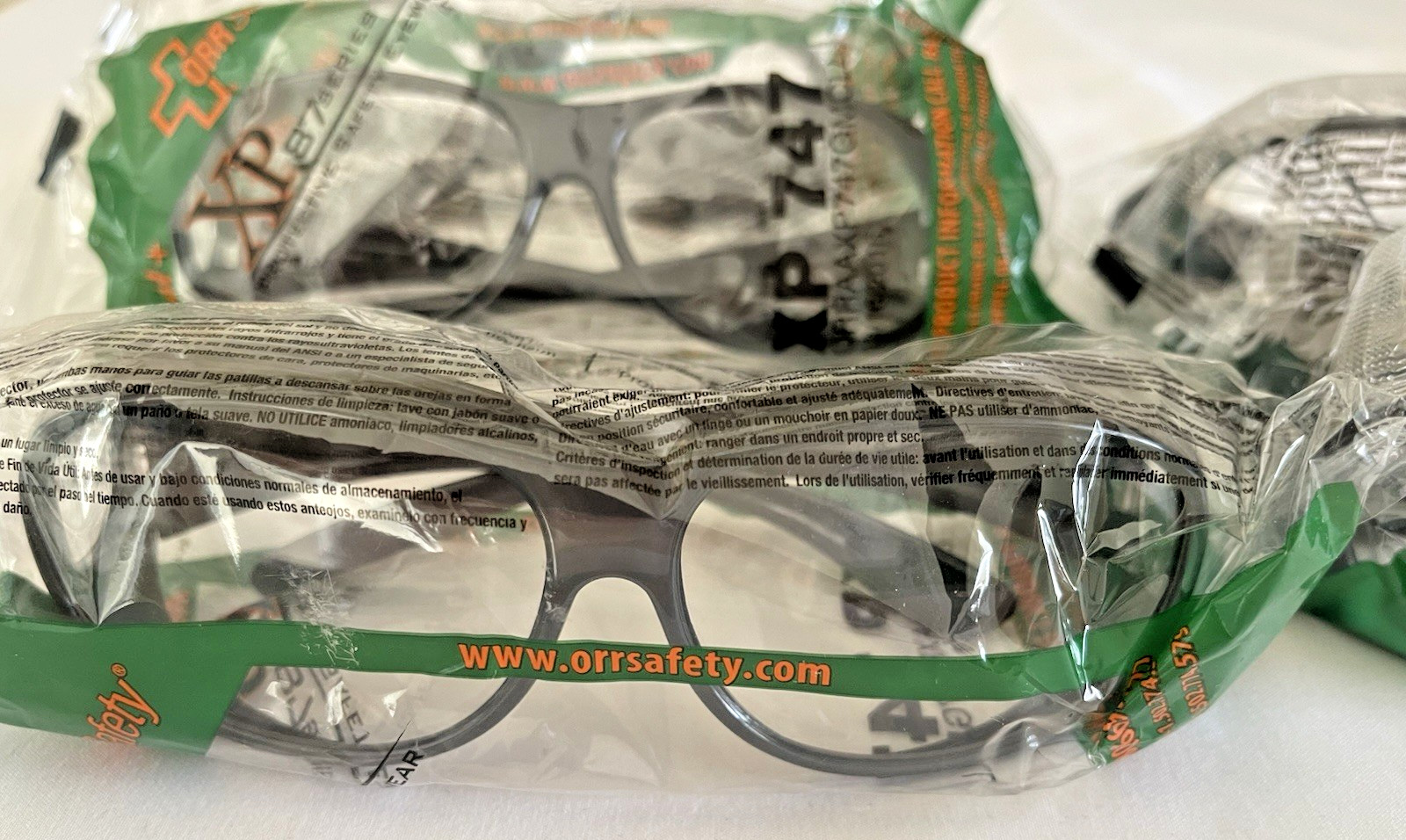 Lot 5 ORR Safety Glasses Series XP747 ANSI Z87+ With Clear Lenses NIP