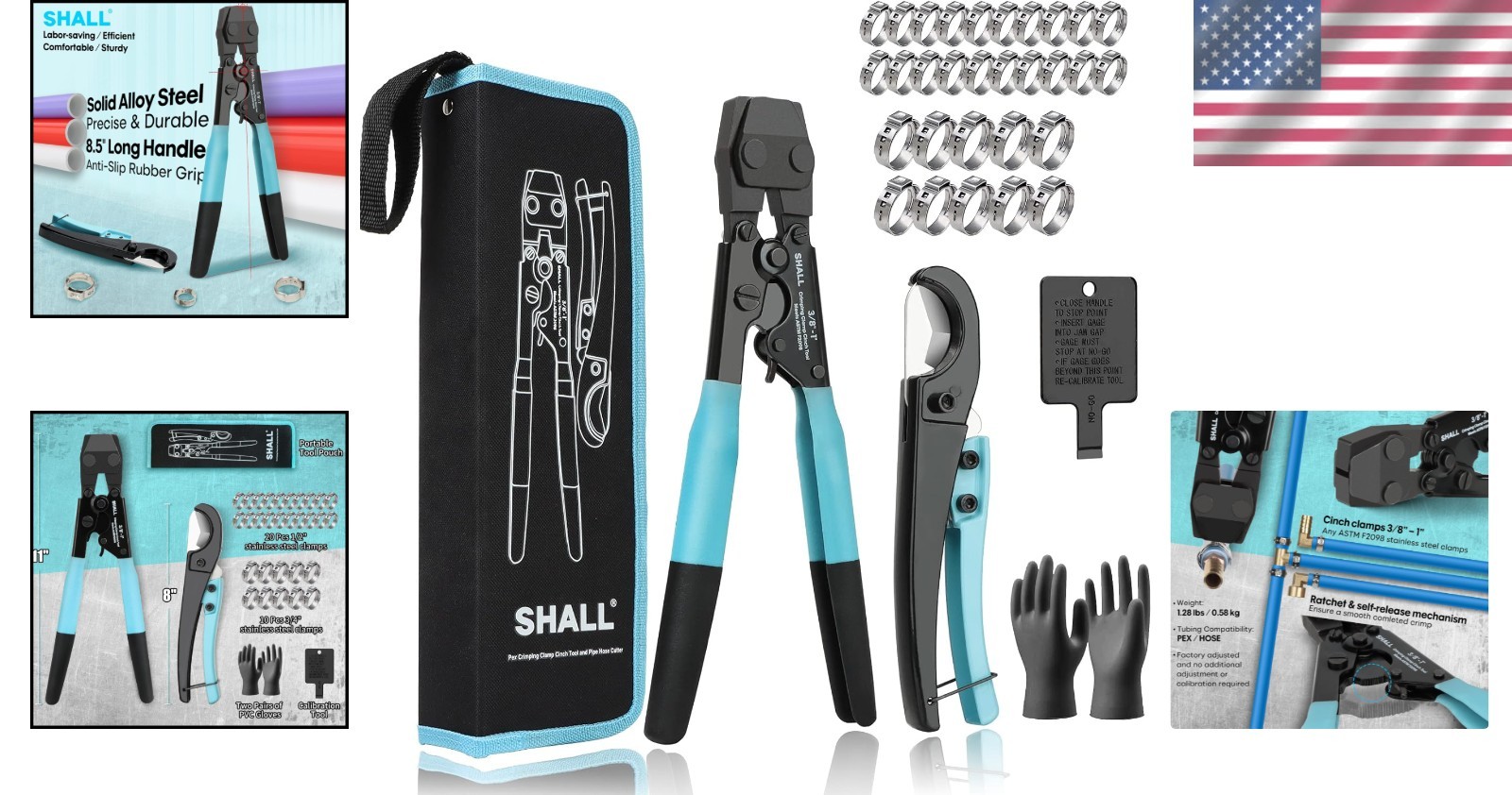 Universal Pex Crimp Tool for Plumbing Installations#