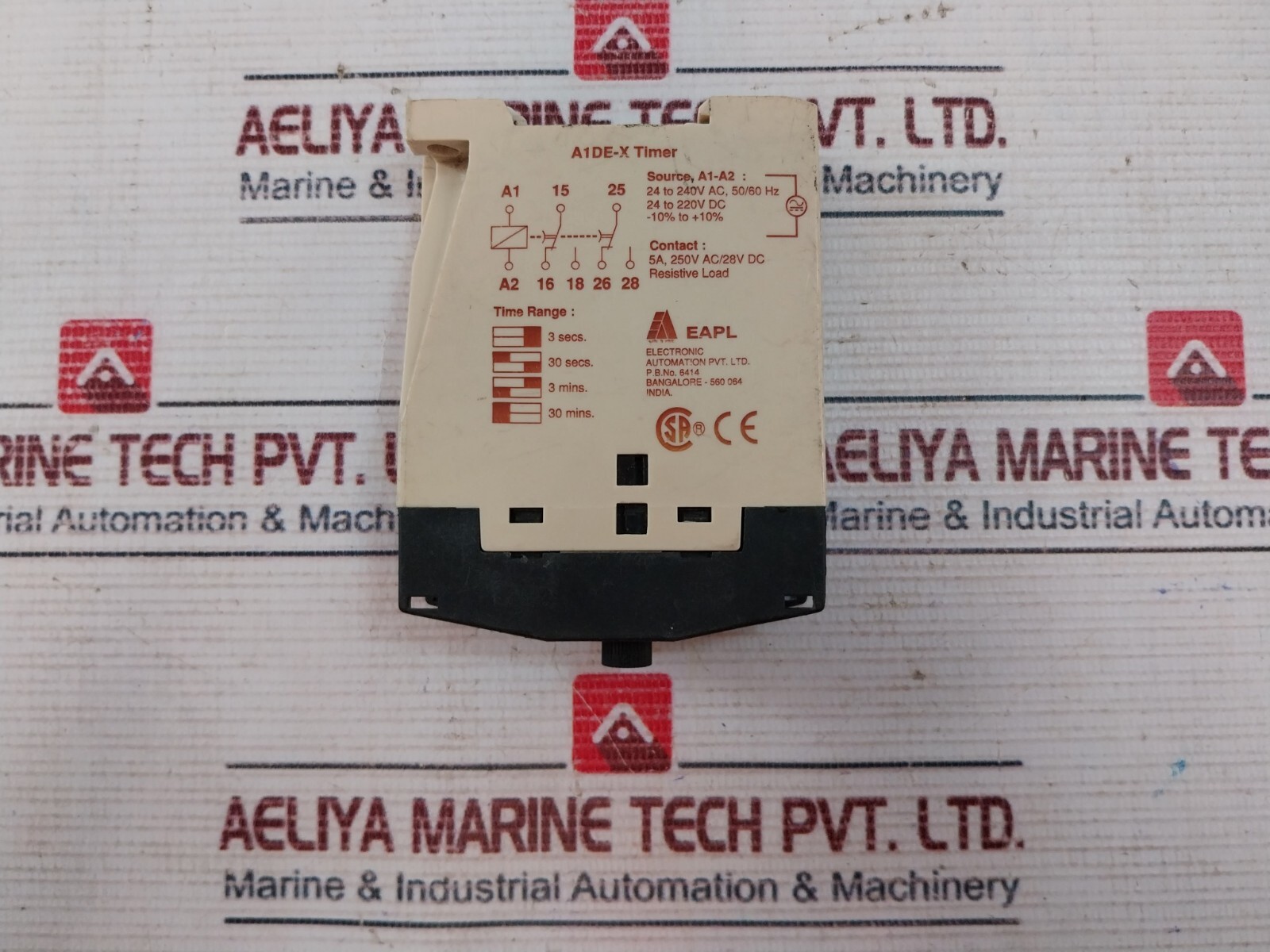 EAPL EA A1DE-X Electronic Interval Timer 5A 250VAC