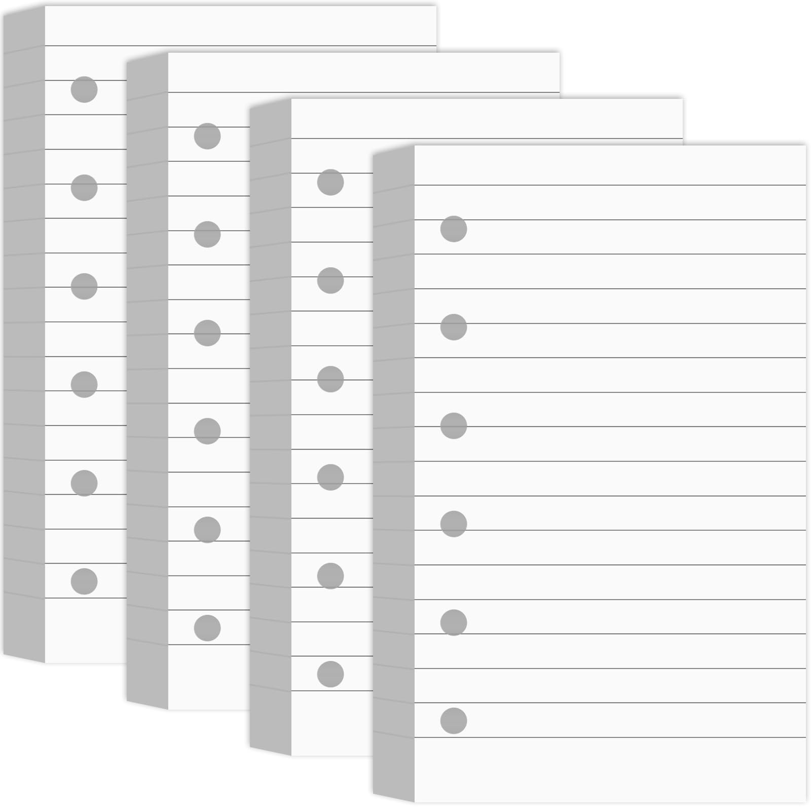 Ireer 400 Sheets Blank Lined Paper about 3 x 5 inches, as pictures show