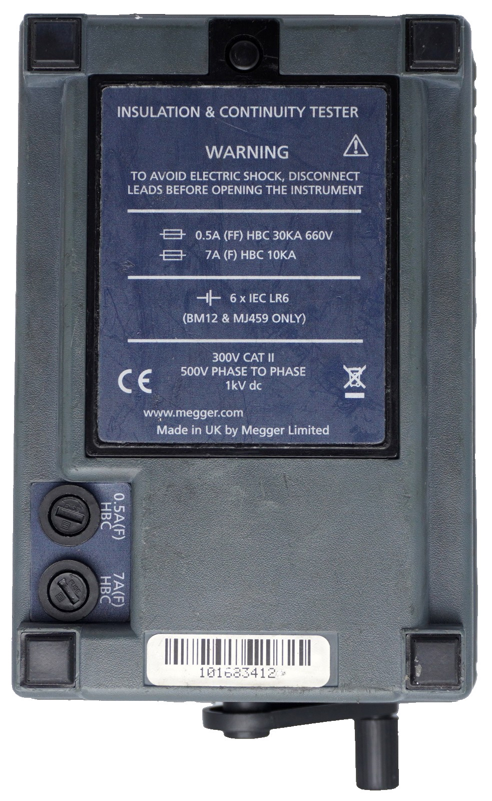 Megger MJ159 Analog Hand-Cranked Insulation Resistance Tester and Megohmm