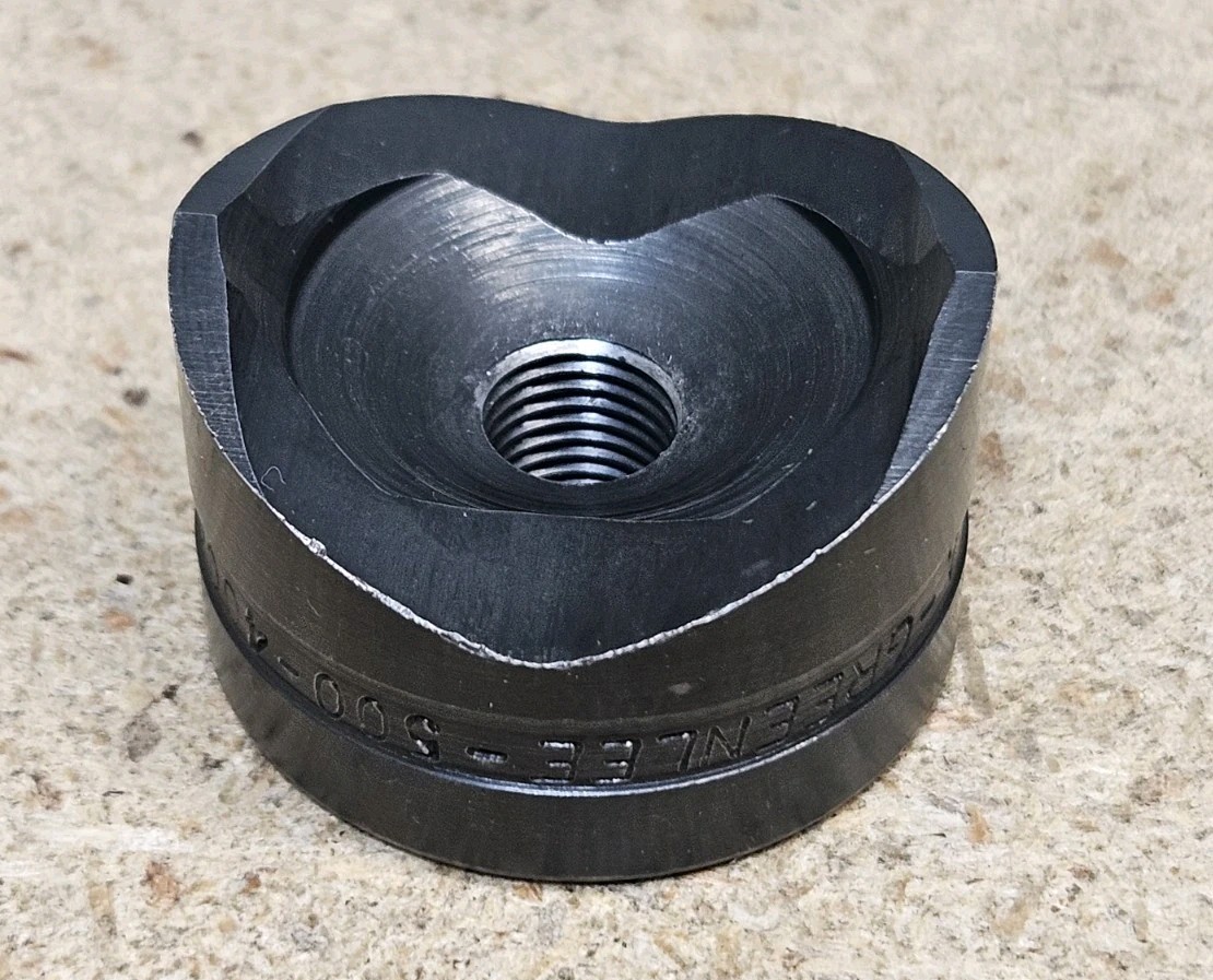 Greenlee No. 730 – 1 3/8″ round punch – Made in the U.S.A.