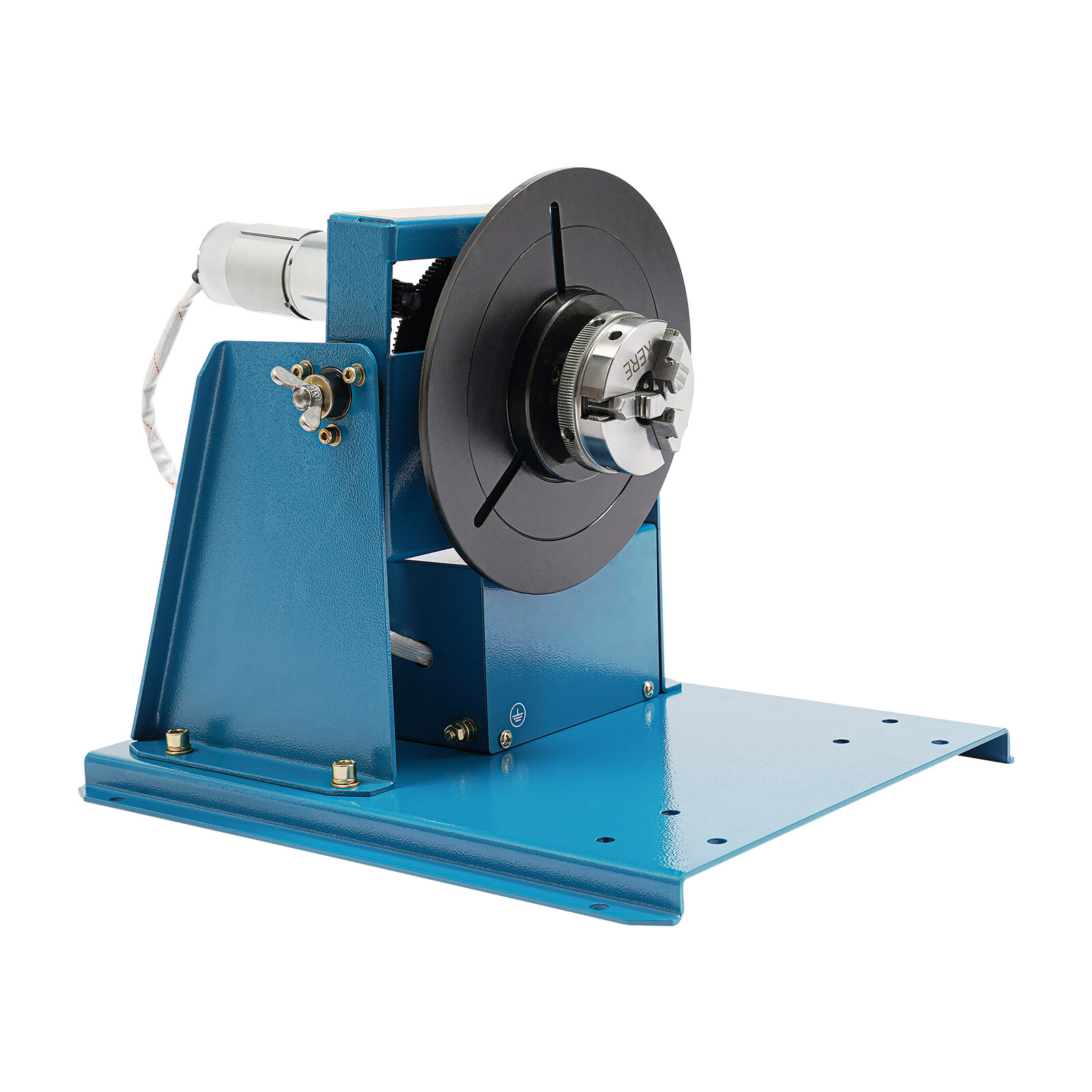 Small Workpieces Rotary Welding Positioner Turntable Table Blue 10W DC24V AC110V
