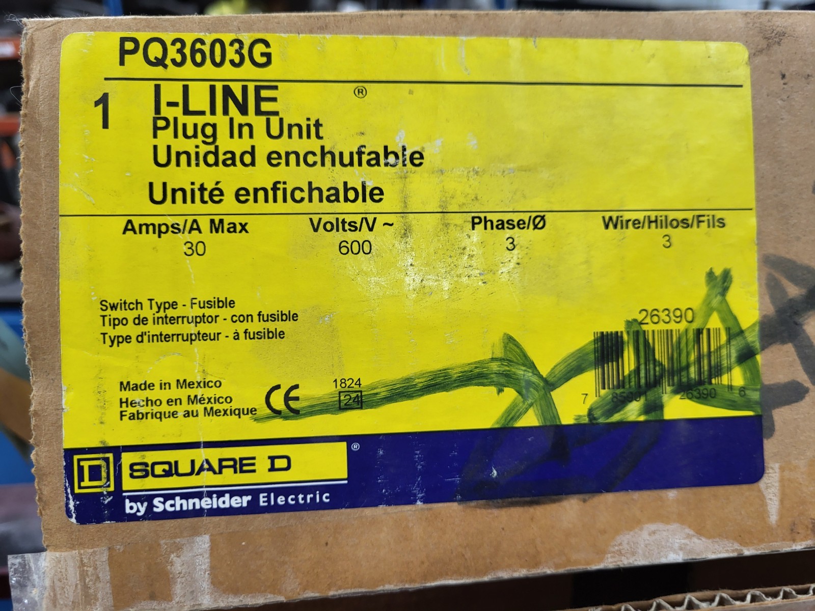 Square D I-Line Plug In Unit PQ3603G