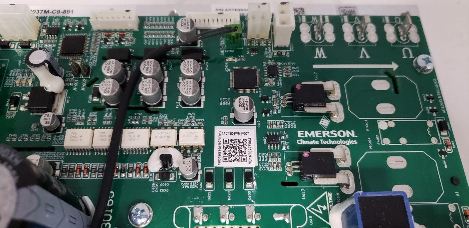 EMERSON COPELAND EV2037M-C9-891 VARIABLE FREQUENCY DRIVE CONTROL BOARD,NIB