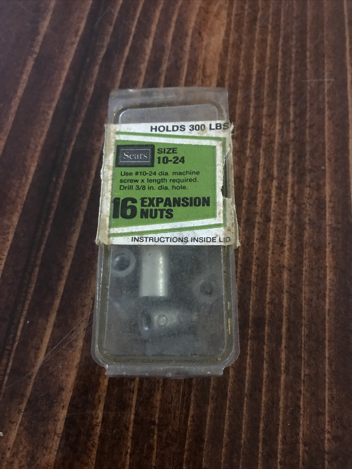 16 Vintage Sears Epansion Nuts For Masonry, 10-24, Holds 300 Pounds