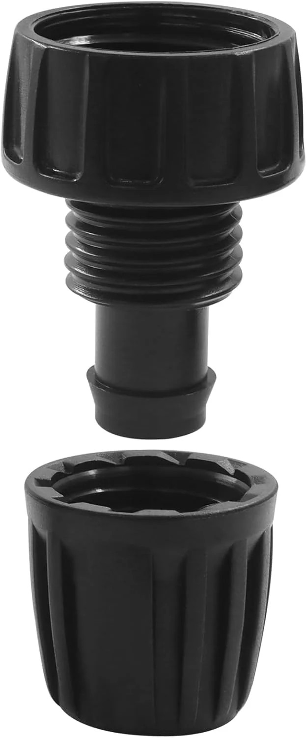 4 Pack 1/2 Inch Drip Irrigation Hose Connectors, 3/4 Inch Female Pipe Thread to