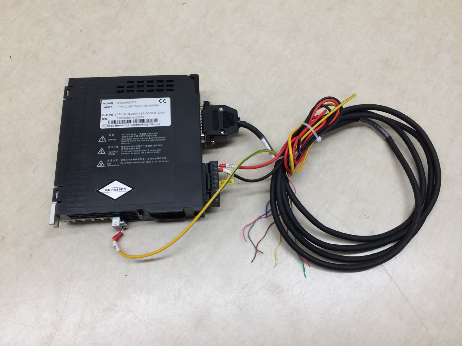 Inovance MS1H1-40B30CB AC Servo Motor w/ Stonker STF60-10 Gear Reducer