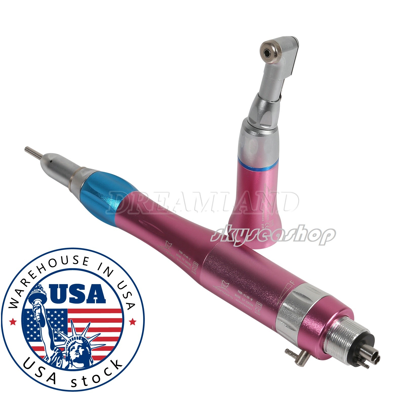 Dental Air Turbine Kit PANA-MAX High Speed Handpiece / EX-203C Low Speed Set 4H