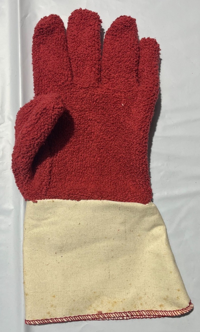 Heavy Duty Durable Heat Resistant Terry Cloth Welding BBQ Lined Work Gloves LRG