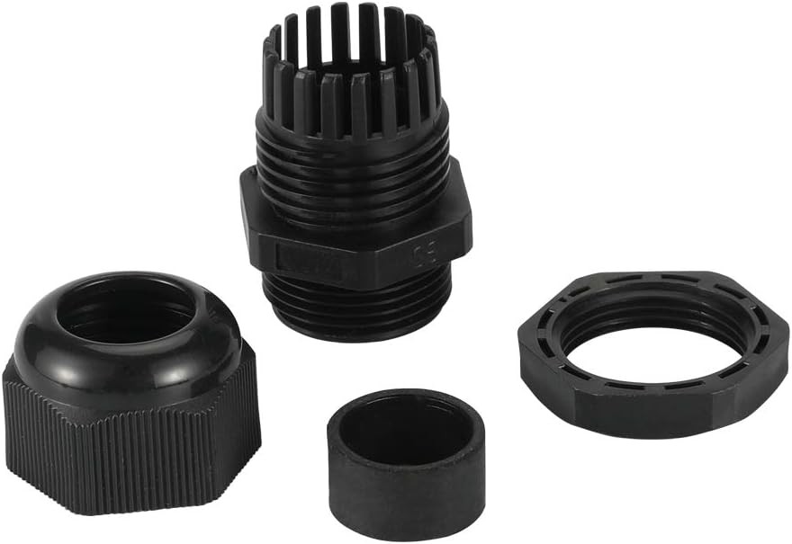 MAKERELE PG7-19 45PCS Cable Gland Kit Plastic Waterproof Adjustable 3-15mm Cable