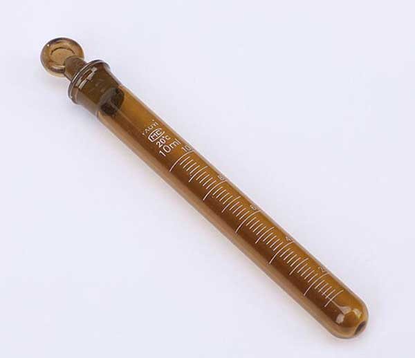 Wholesale 5ml-100ml Round-bottomed Amber graduated Glass Tubes Lab Glassware