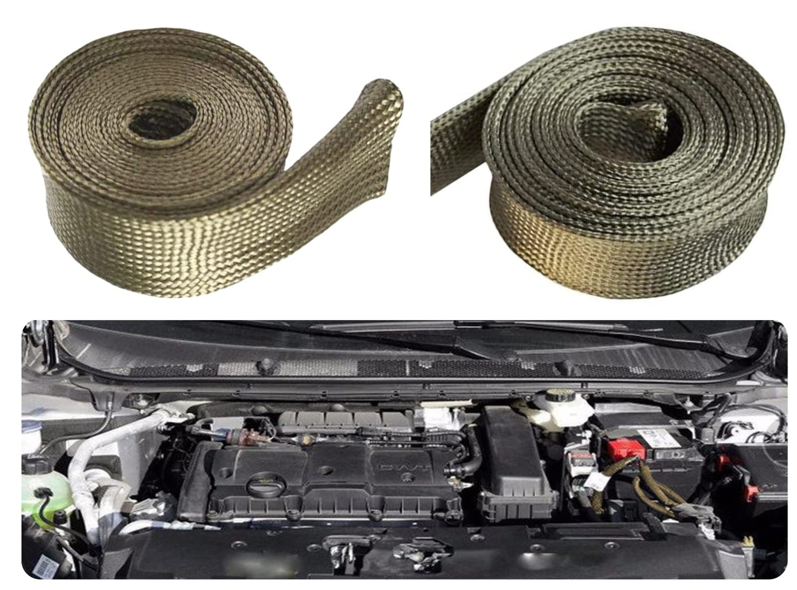 HighTemperature Heat Shield Sleeve for Fuel Lines, Hoses, and Cables 2500°F
