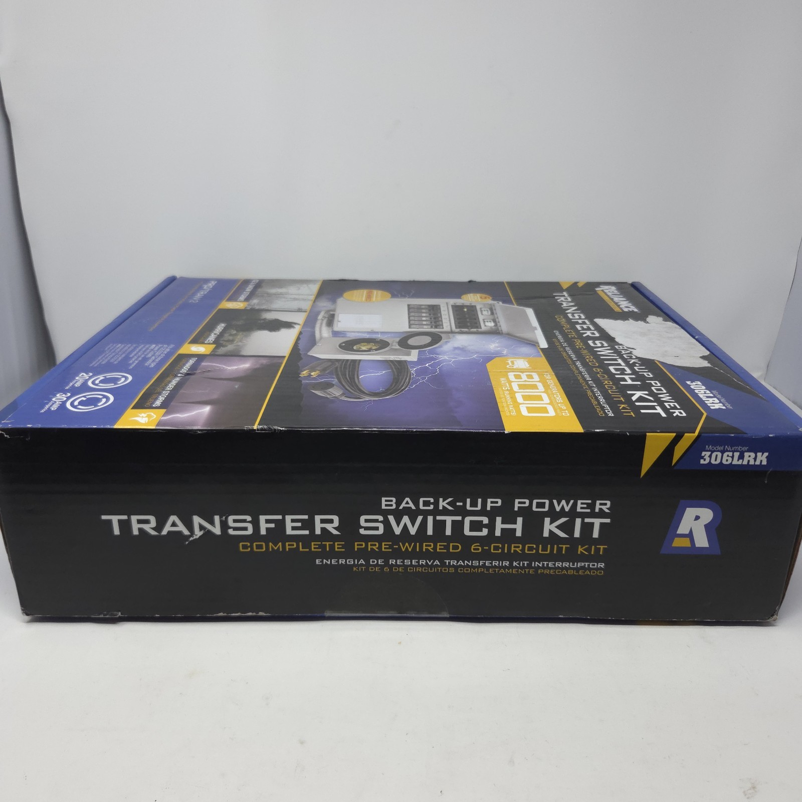 Reliance Controls 30-Amp ProTran 2 Manual Transfer Switch 8000 Watt Model 306LRK