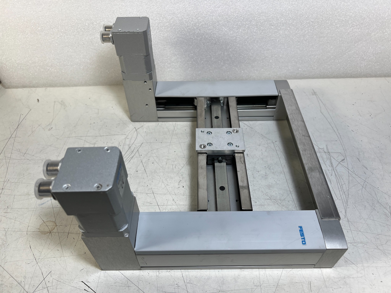 Festo EXCM Planar Surface Gantry 110x150mm XY Stage w/Stepper Motors, Encoders