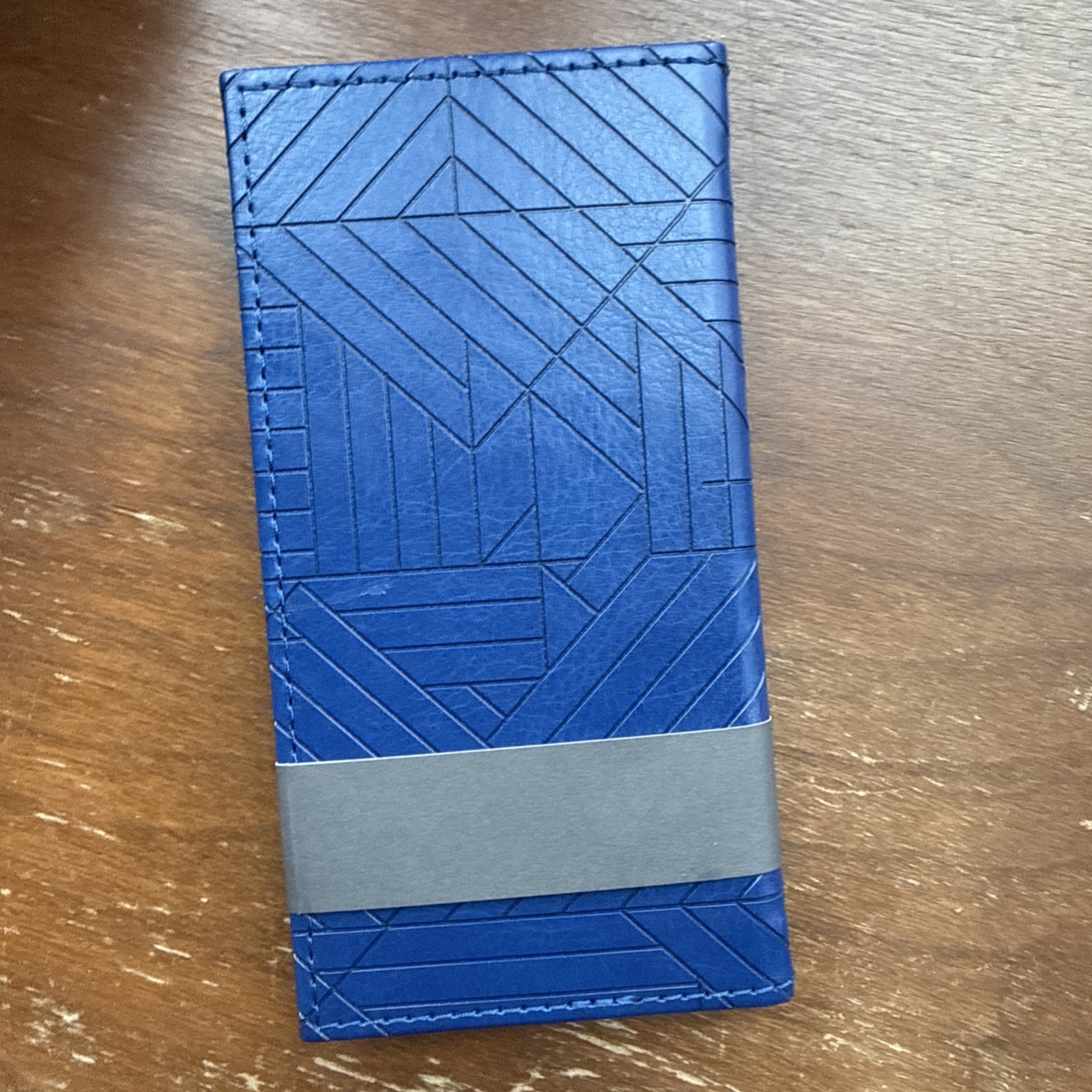 Hallmark Geometric Blue Faux Leather Password Keeper Tabbed 3.25″ x 6.25″ New