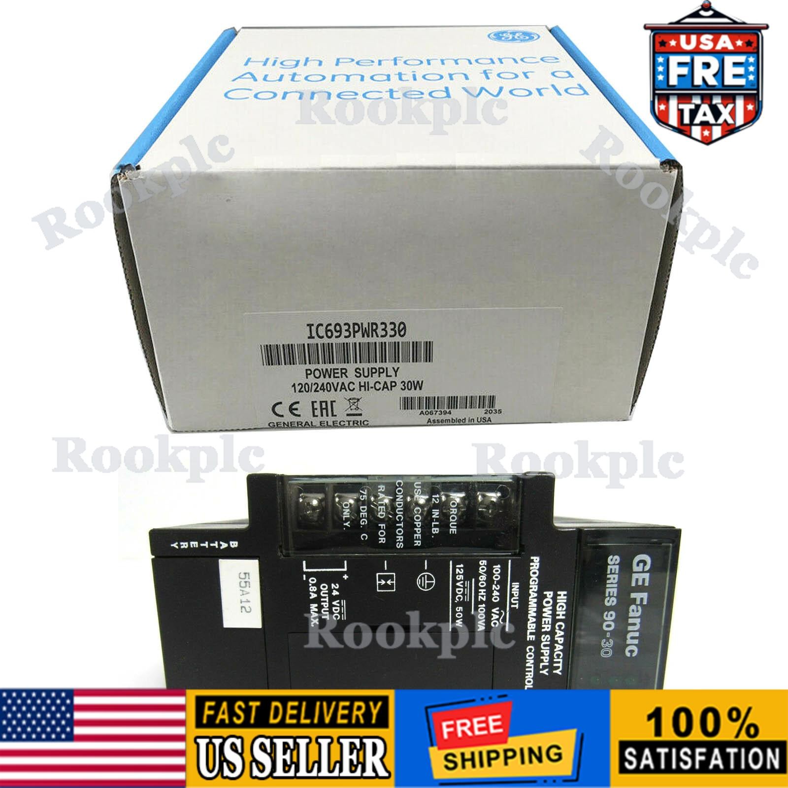 New FANUC IC693PWR330 IC693PWR330E Power Supply Unit US Free TAX