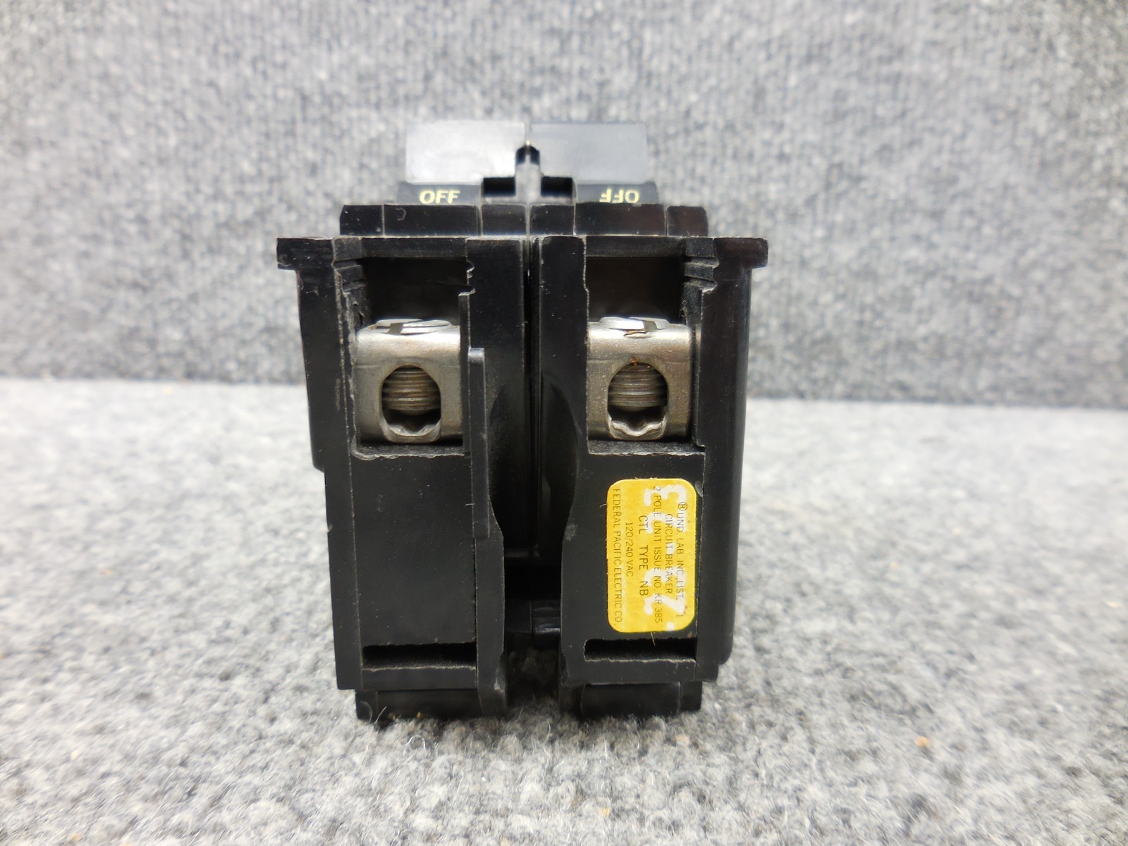 FPE Federal Pacific Electric Stab-Lok CTL Type NB Circuit Breaker 40 amp 2 Pole