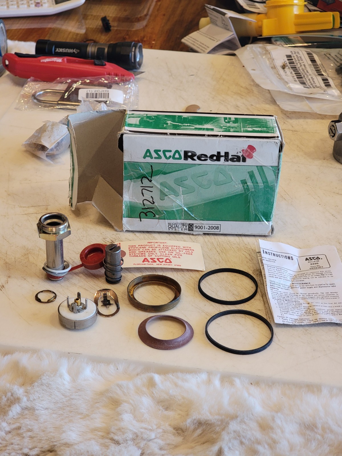 Asco 312712 Valve Rebuild Kit, With Instructions. FreeShipL48