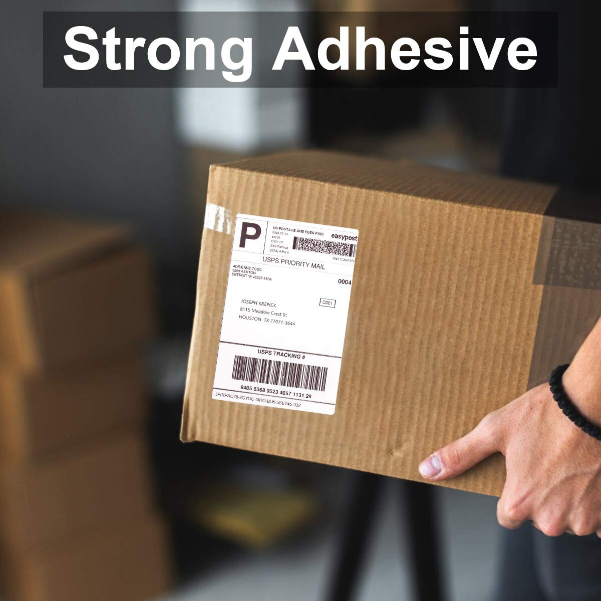 4 Rolls 500/Roll 4″ x 6″ Direct Thermal Shipping Labels for Zebra GX420D LP-2442