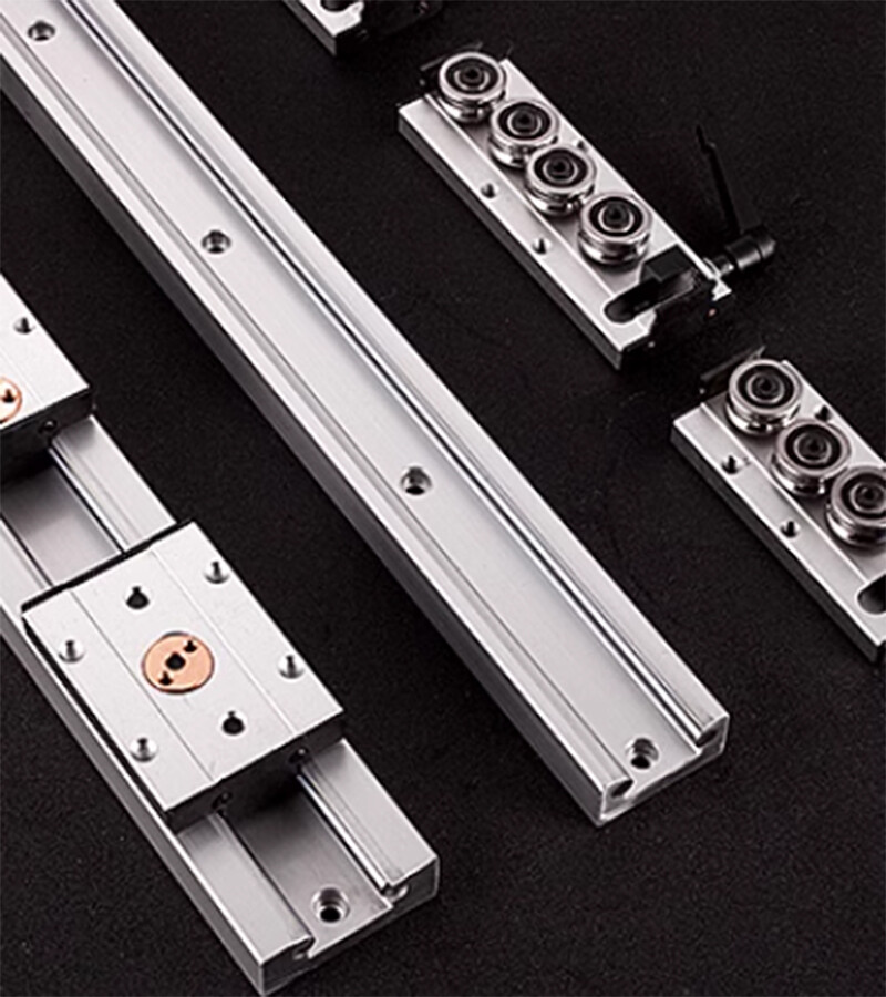 Built-In Dual-Axis Linear Rail Guide and Lock Sliders SGB10-SGB35 3/4/5 Wheel