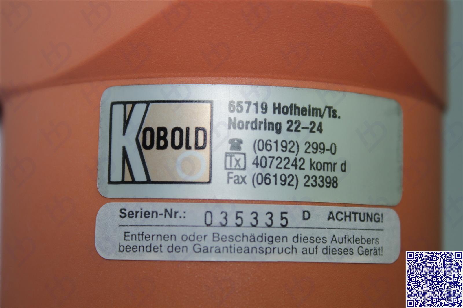Kobold Calorimetric Flow Monitor KAL-K-24VDC
