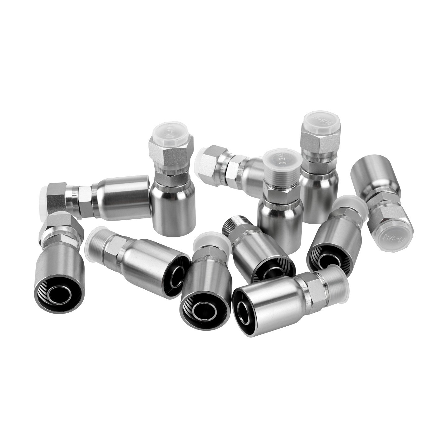 50FT 3/4″ Hydraulic Hose with 12PCS Hydraulic Hose Fittings W.P.34MPa / 4930PSI