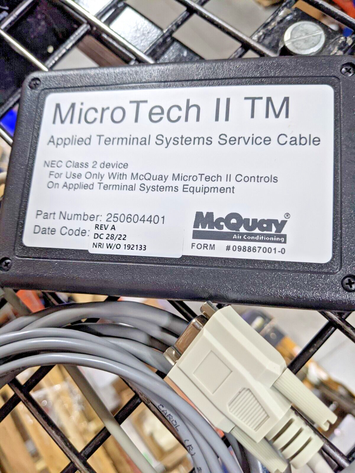 Daikin McQuay ATS Service Cable Kit 250604401