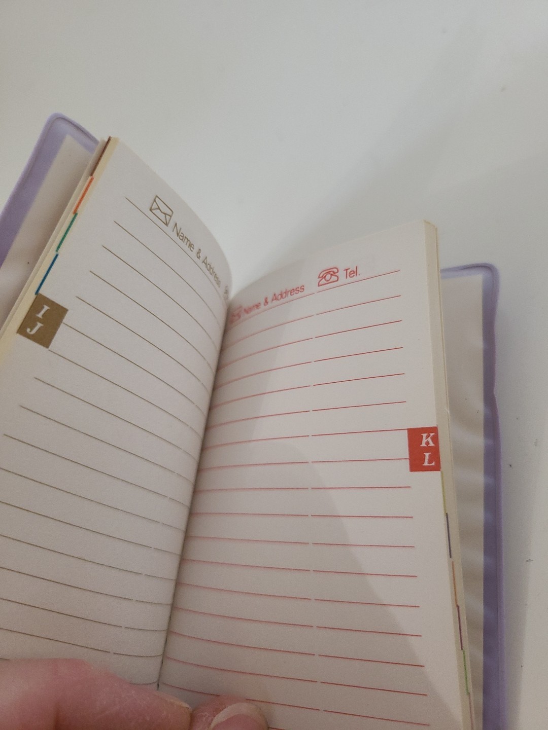 VINTAGE Mini Pocket Address Book NEW Lavender Purple 4×3″ New York