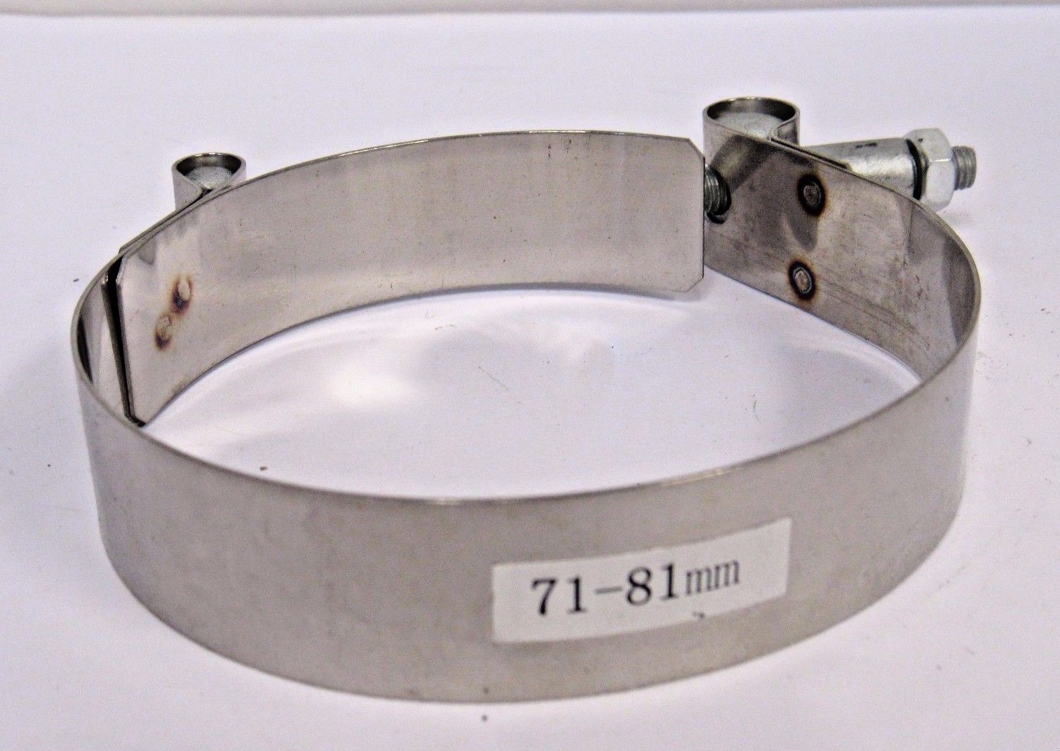 NEW (10) PACK 71-81 MM (2.79-3.19 IN) 304 STAINLESS STEEL T-BOLT HOSE CLAMP NIB