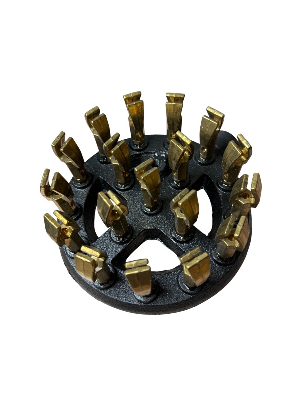 Duck Jet Gas Burner Head – 18 Tip Cast Iron/Brass Commercial Wok Stove
