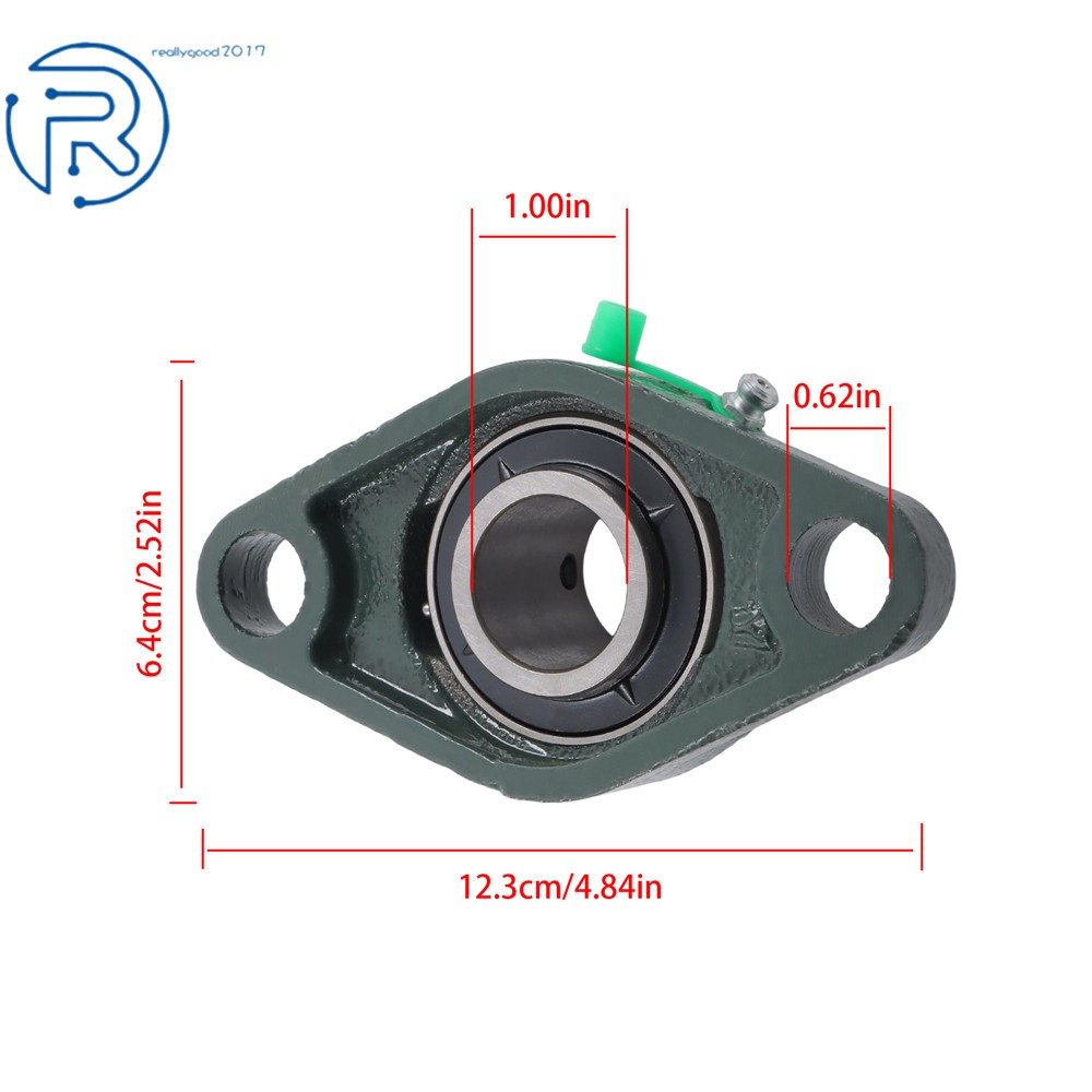 10 Pack UCFL205-16 Pillow Block Flange Bearing 2 Bolt Solid Base 1″ Bore US