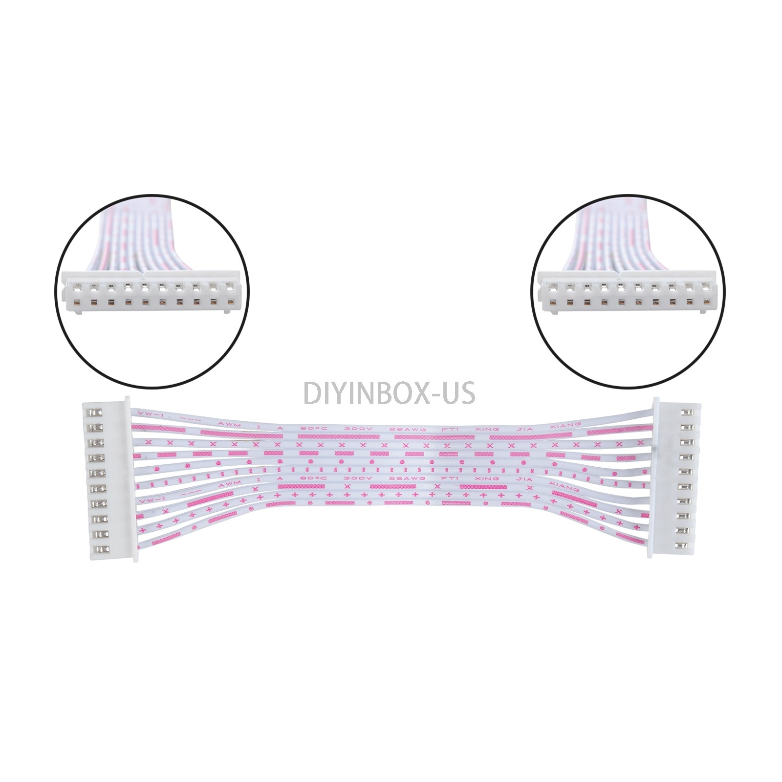 JST-XH2.54mm Pitch Connector Cable 2/3/4/5/6/7/8/9/10/11/12 Pin Female to Female