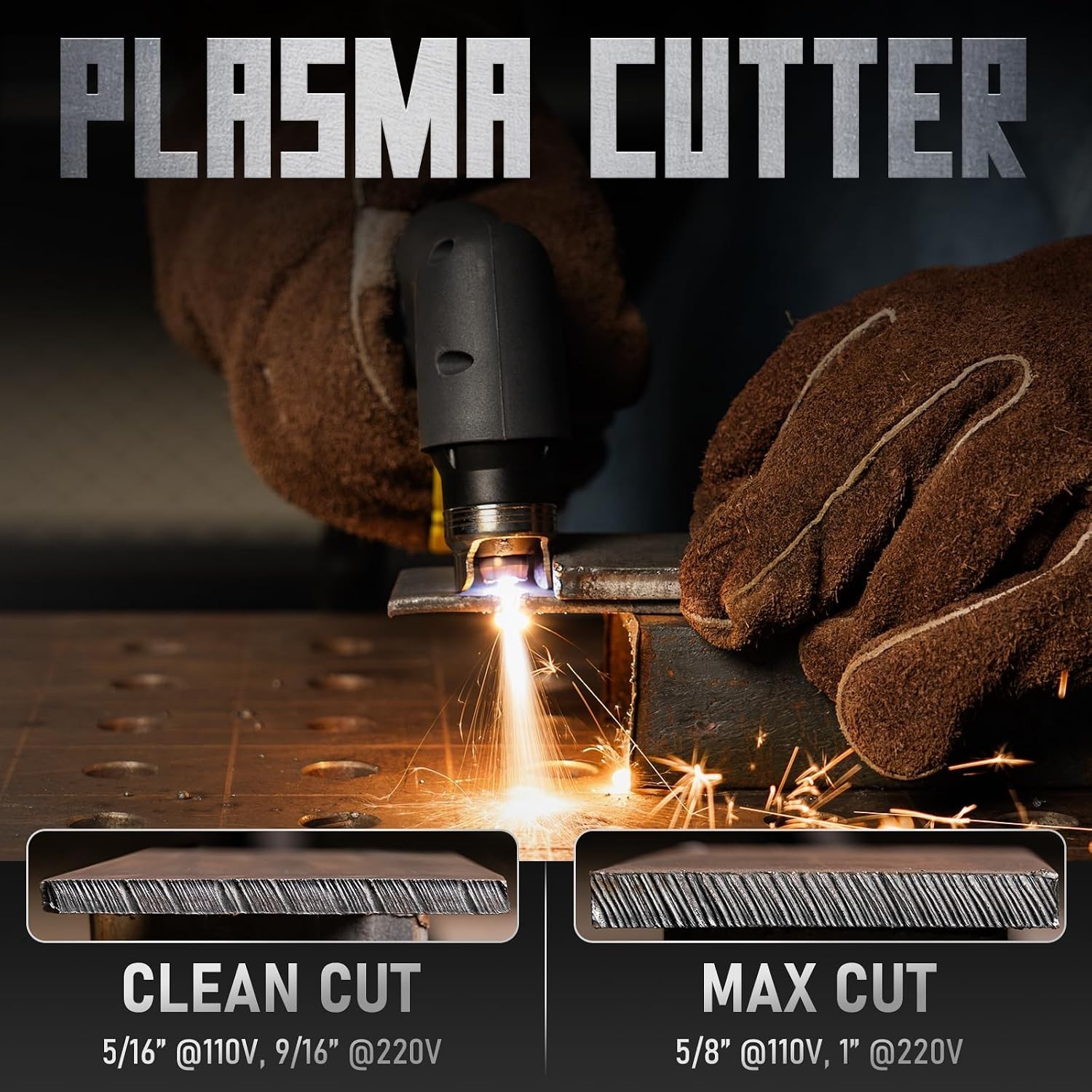 YESWELDER CUT-65DS PLUS Plasma Cutter, 4-in-1 Non-HF Pilot Arc, 110/220V