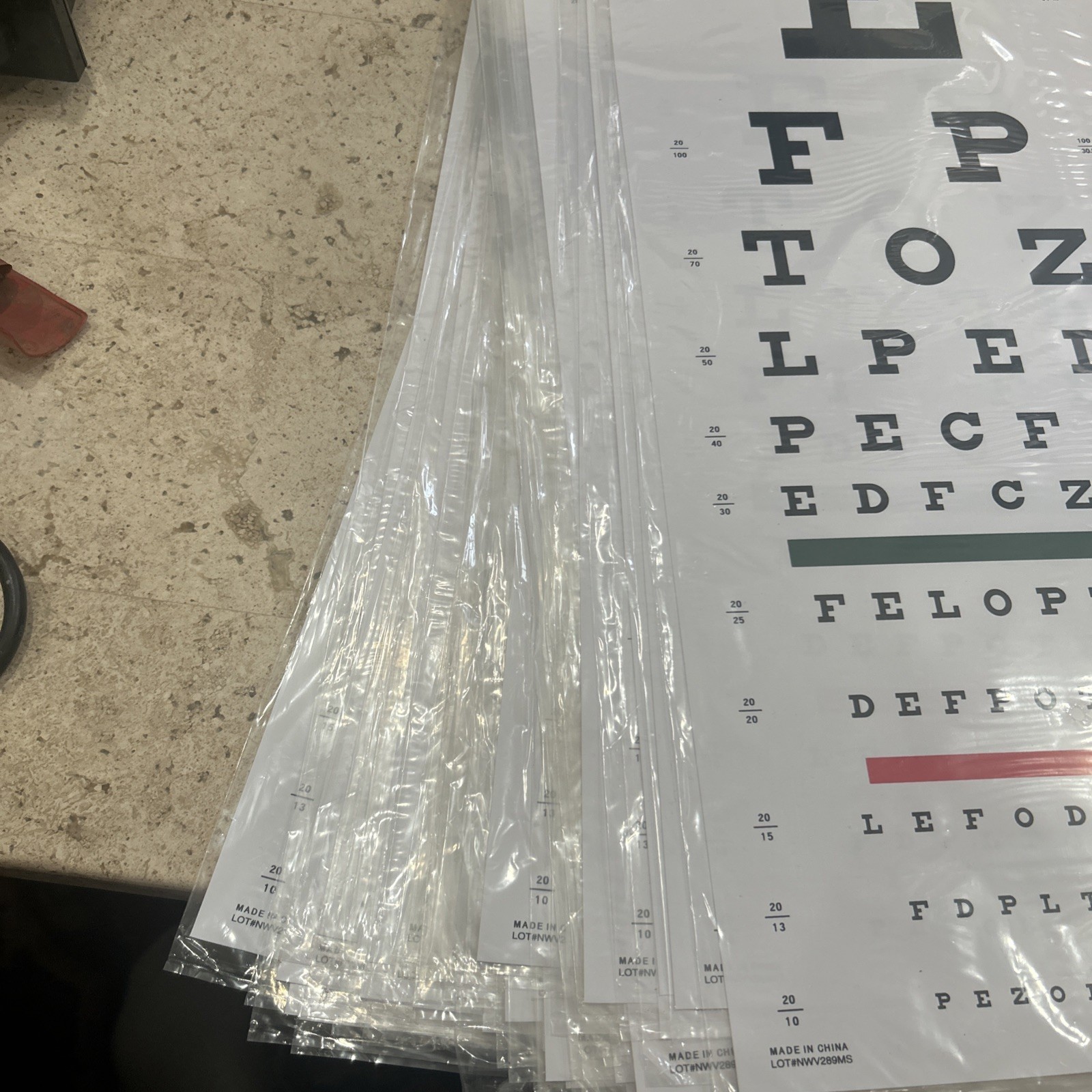43x Graham-Field 1240 Grafco Snellen Eye Chart